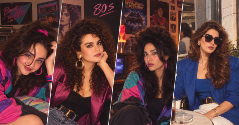 AI Trend Takes Pakistani Celebrities Back to the Glamorous 1980s